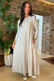 Made in Italy Oscar Midaxi Swing Dress Stone